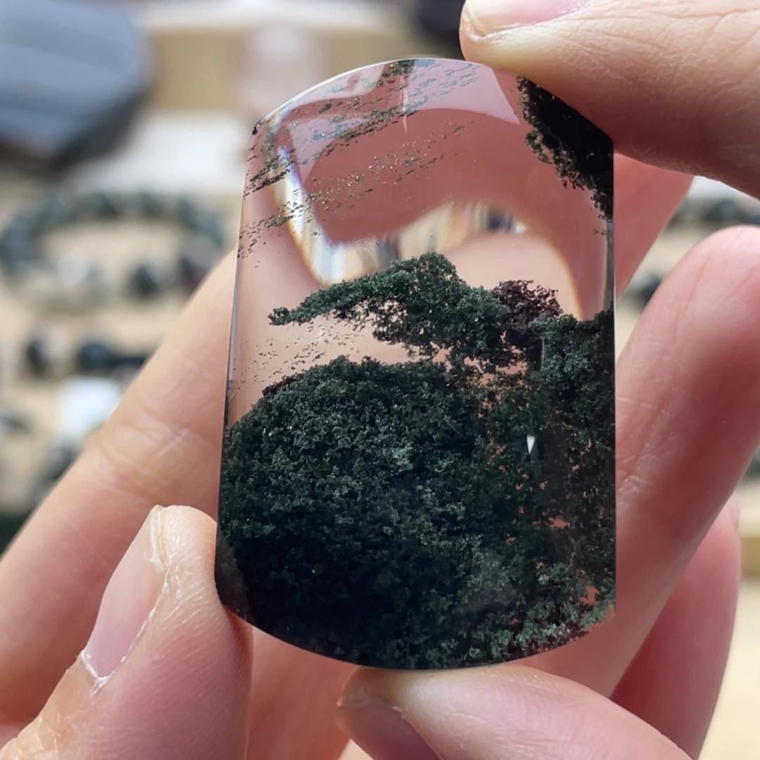 未镶嵌颈饰水晶绿幽灵吊坠