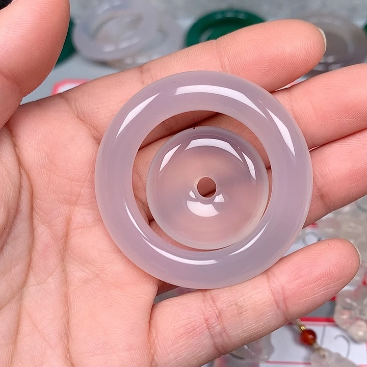 笑***生玛瑙/玉髓未镶嵌颈饰