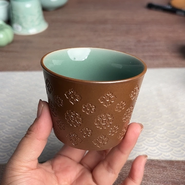 龙泉云间青瓷小米茶器