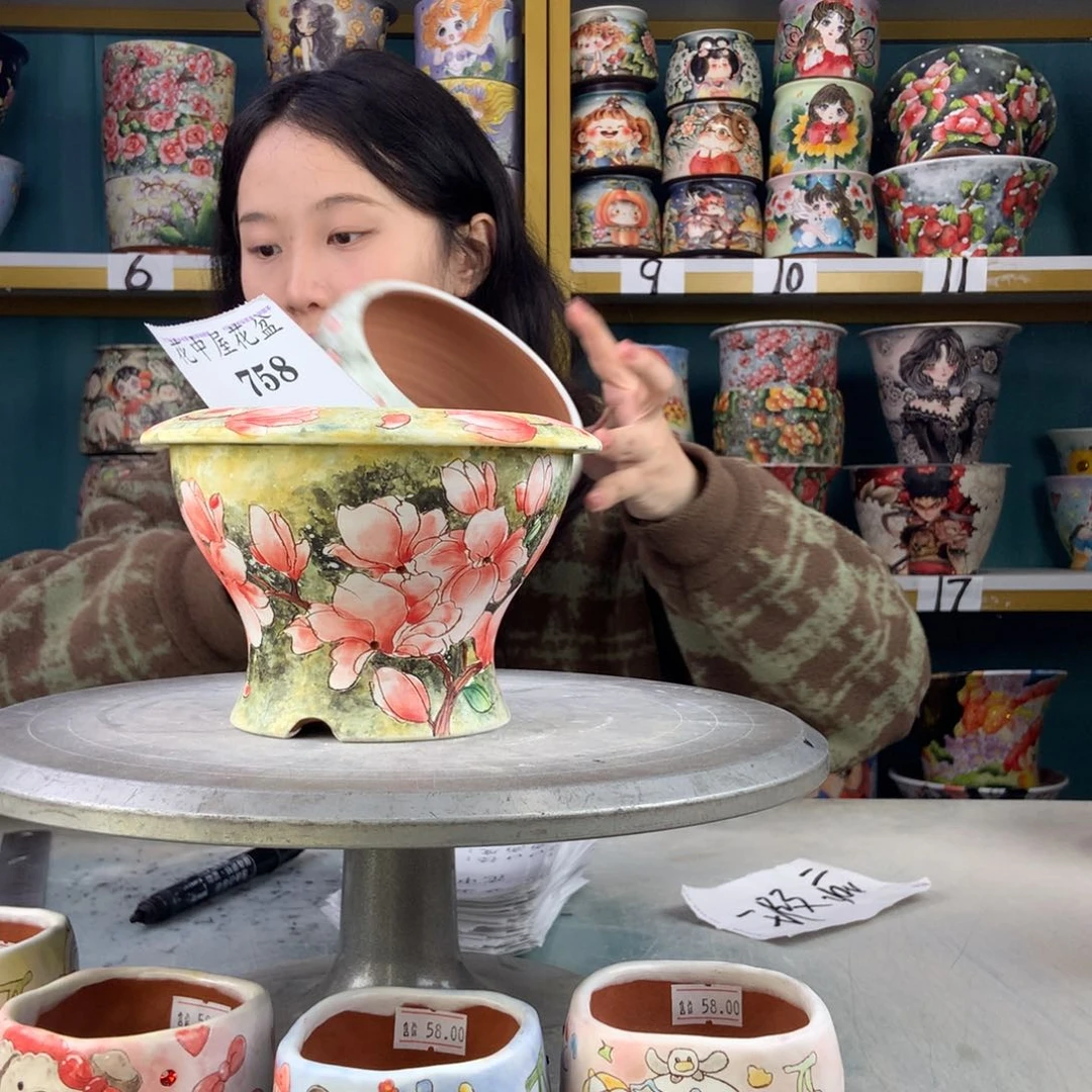 罐景德镇手工瑕疵758