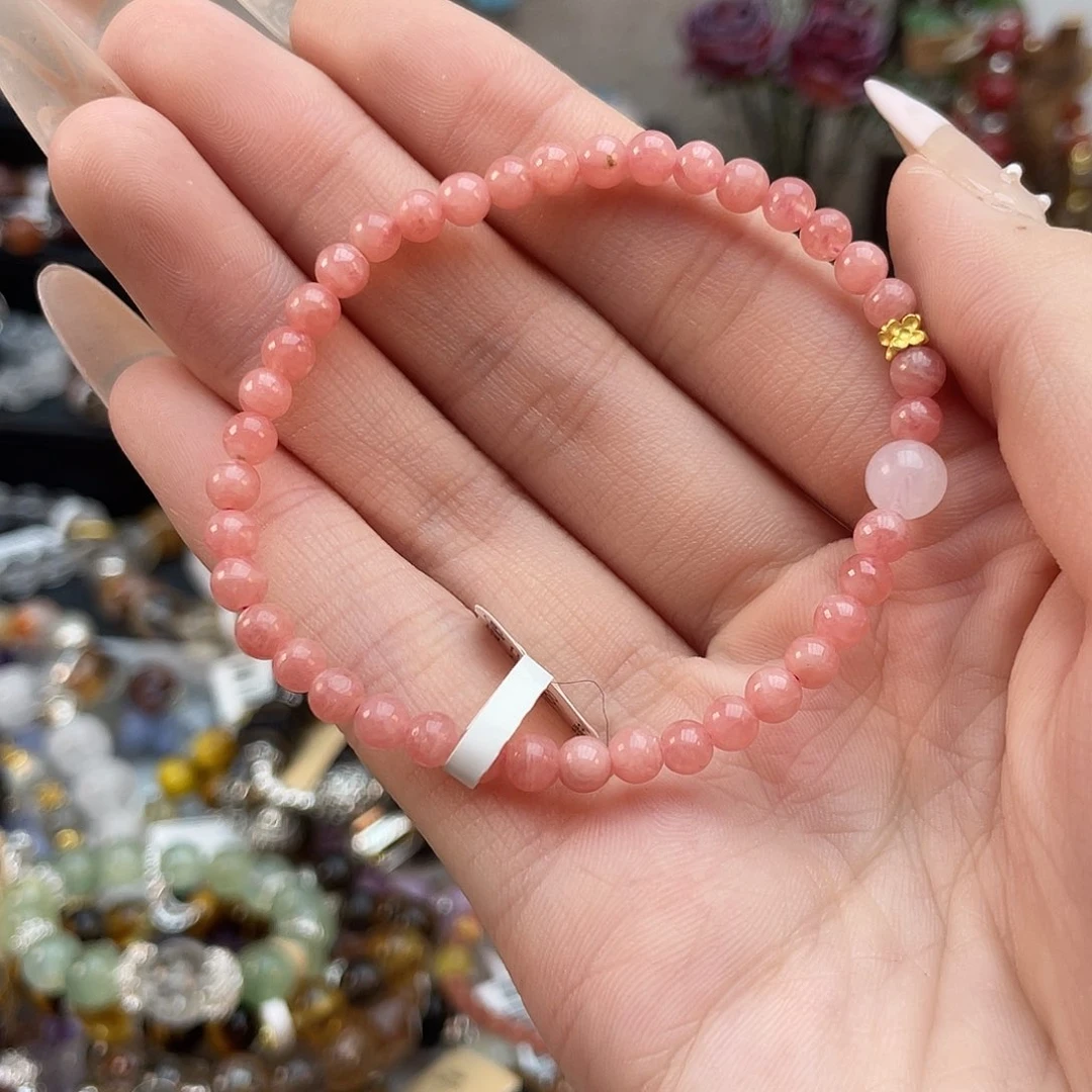 菱锰矿（红纹石）手绳合金多样性发其一