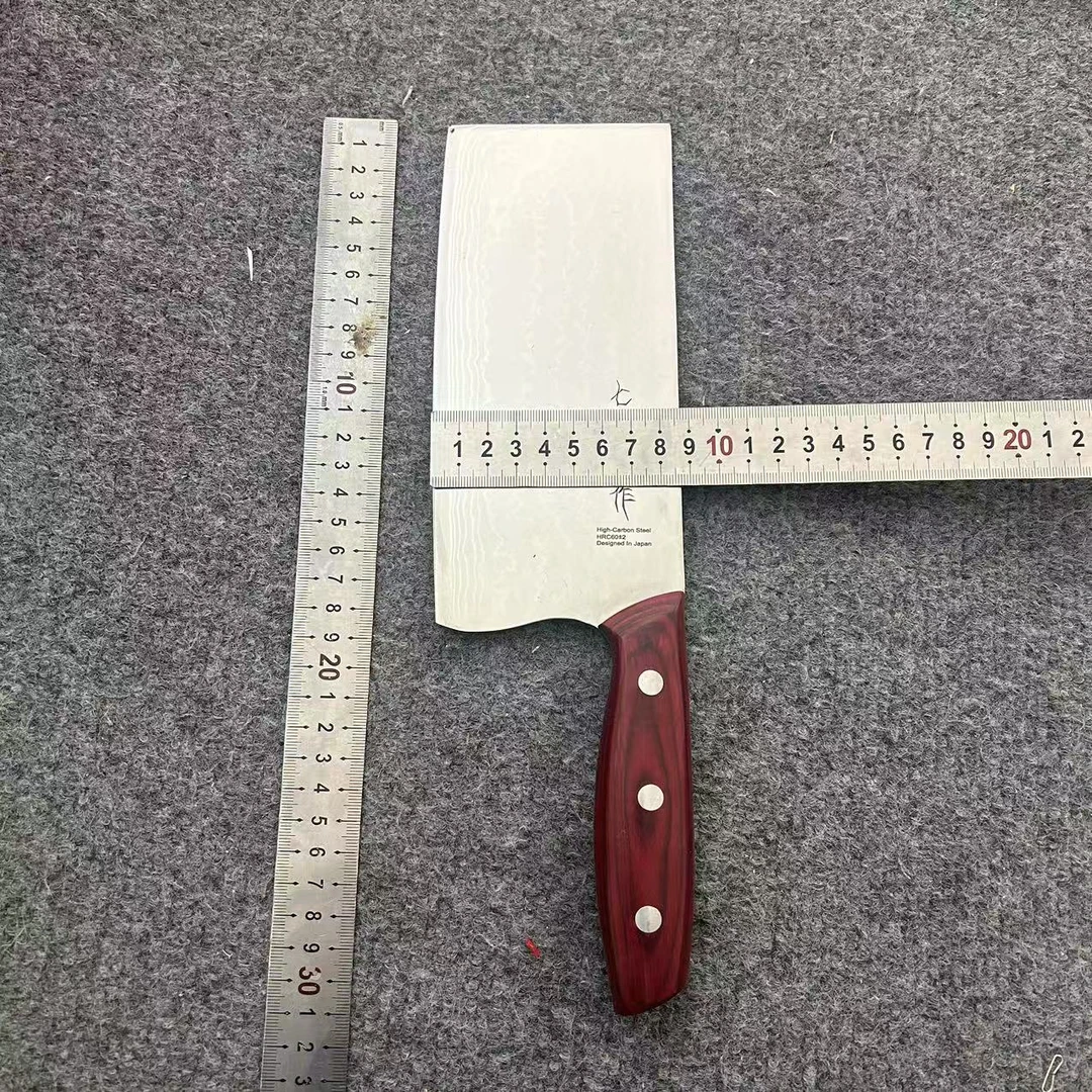 七旬大马士革切片微瑕外贸厨具尾货