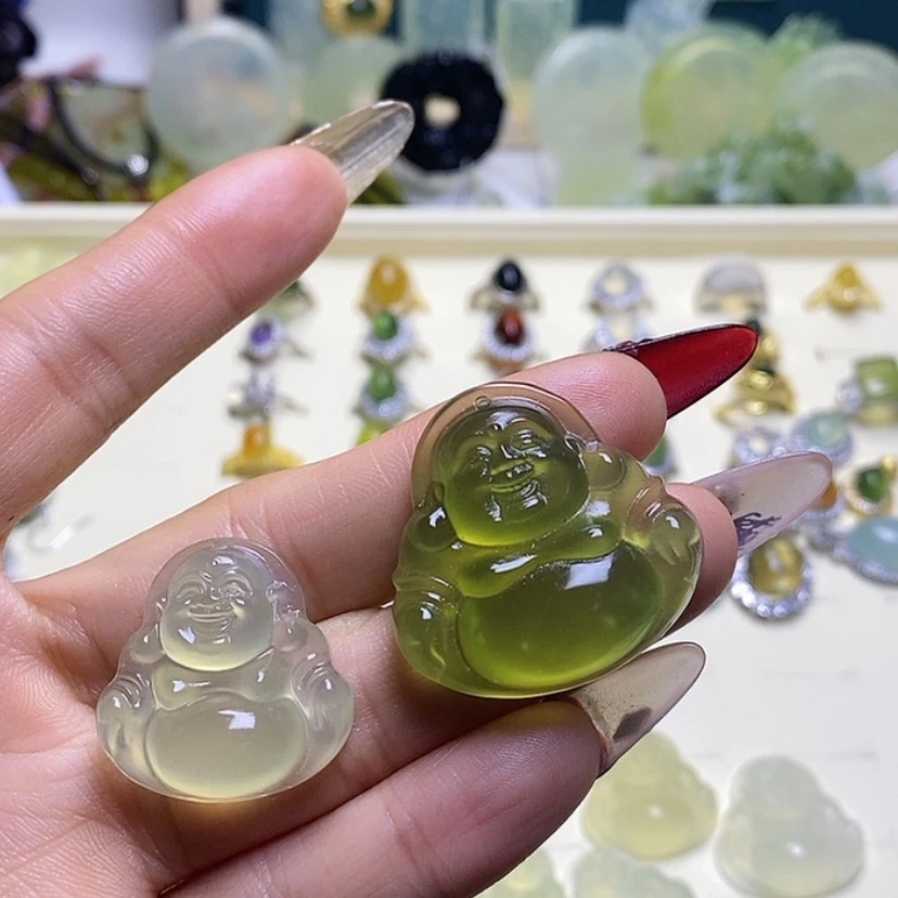 【闪购商品】蛇纹石玉颈饰未镶嵌沙***5