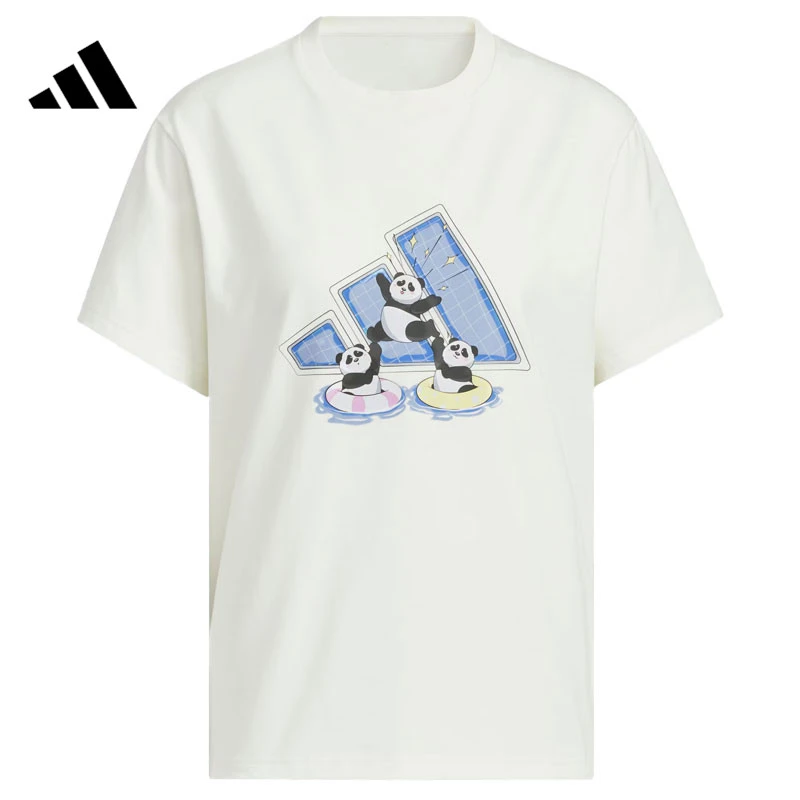 adidas阿迪达斯女子W LOGO TEE针织短T恤KC0970