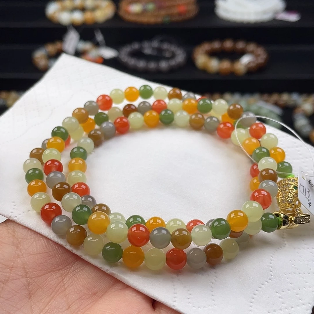 和田玉手串未镶嵌