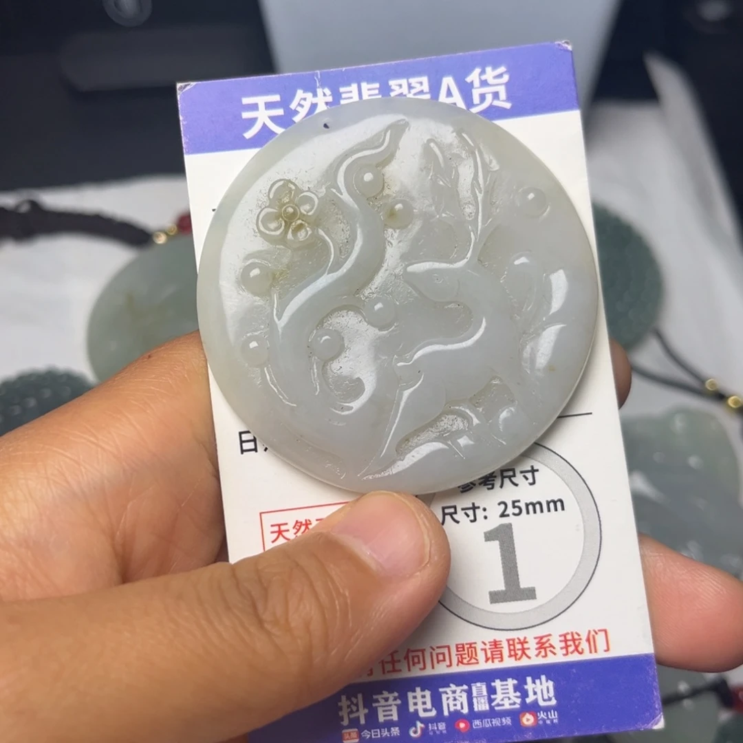 翡翠未镶嵌颈饰挂件