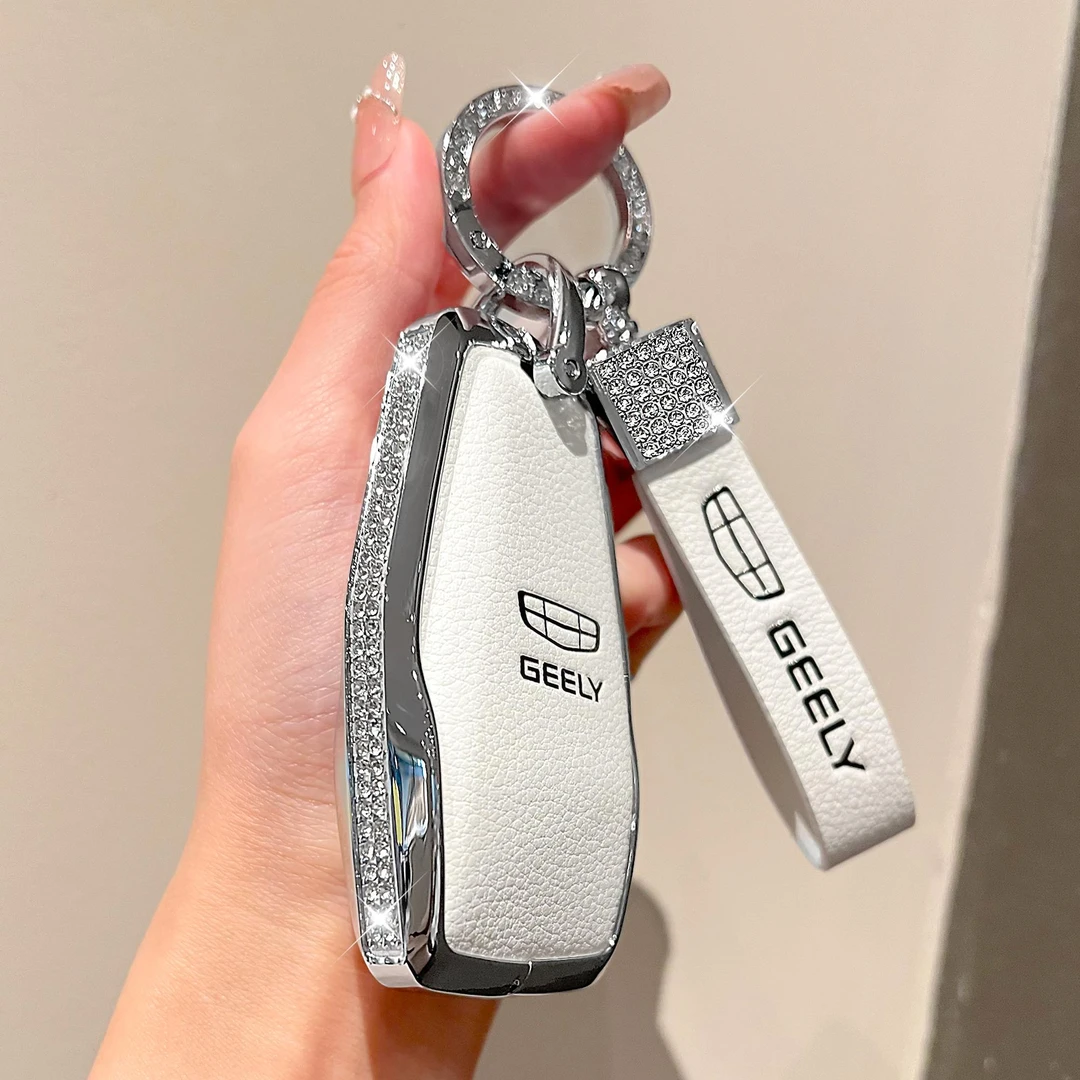 适用吉利星瑞钥匙套2025新款星越L牛仔博越L缤越缤瑞车真皮包扣女