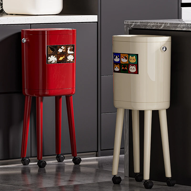 XINGYOU/星优客厅大号卫生间免弯腰防臭垃圾桶可移动大容量垃圾桶