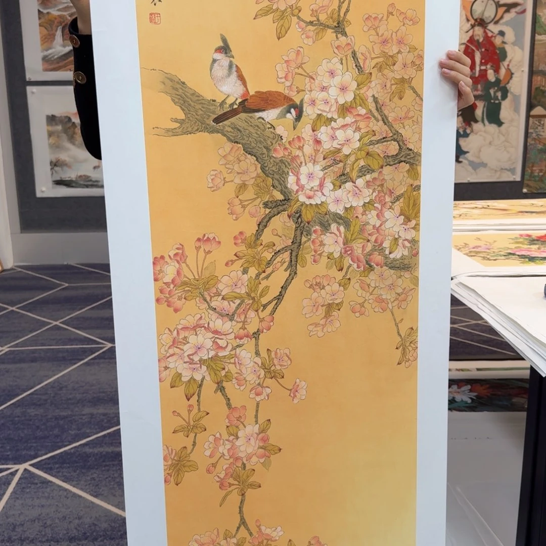 国画国画作品山水花鸟