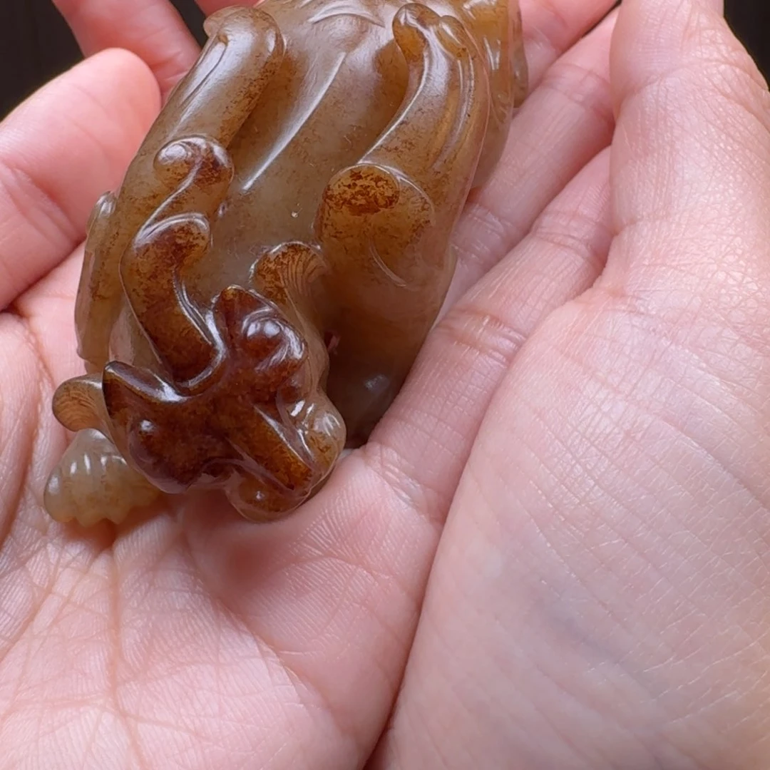 和田玉颈饰未镶嵌黑*灰