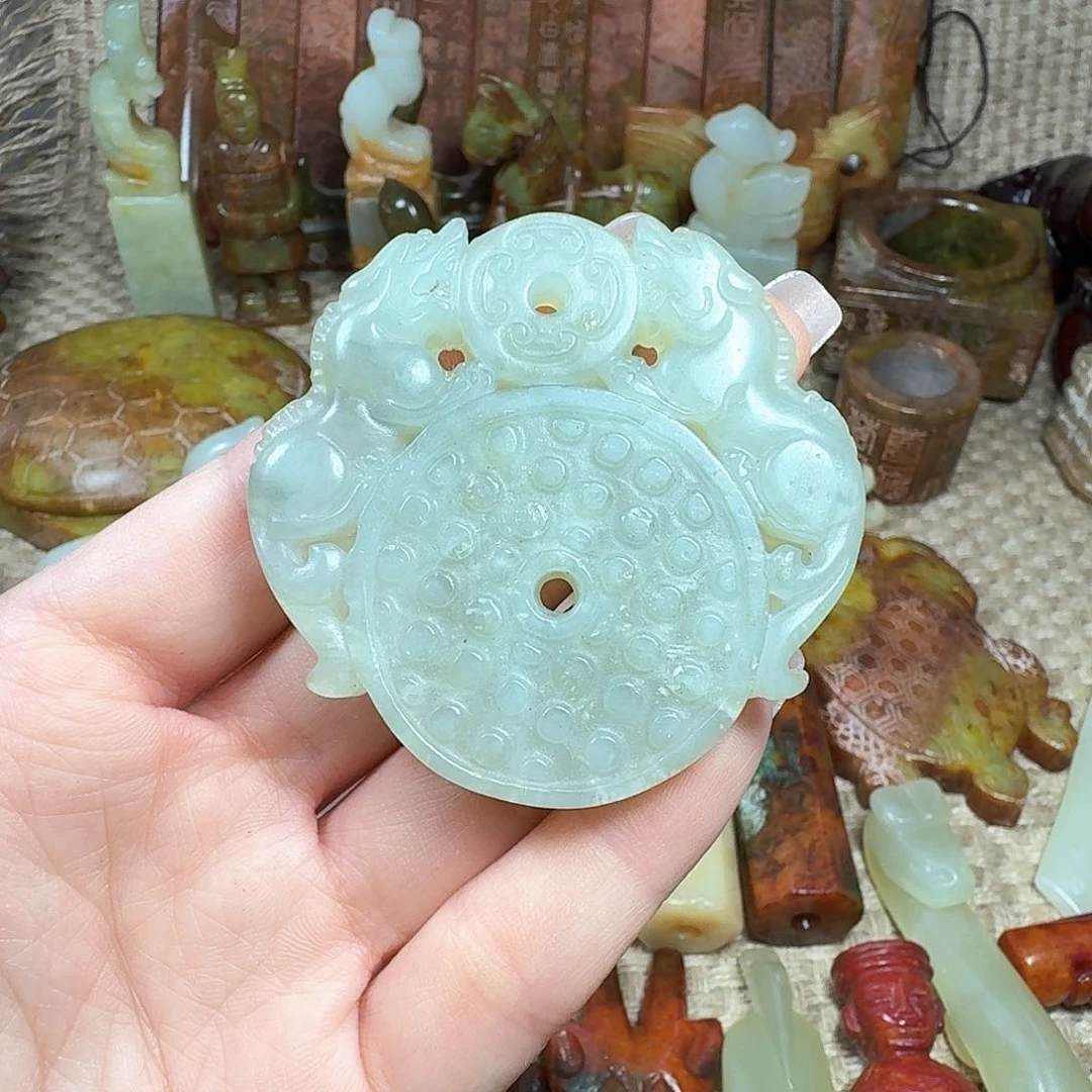 白玉菩提吊坠挂件