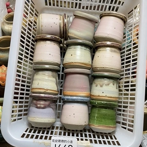 紫砂花盆469微瑕品口径3.5左右