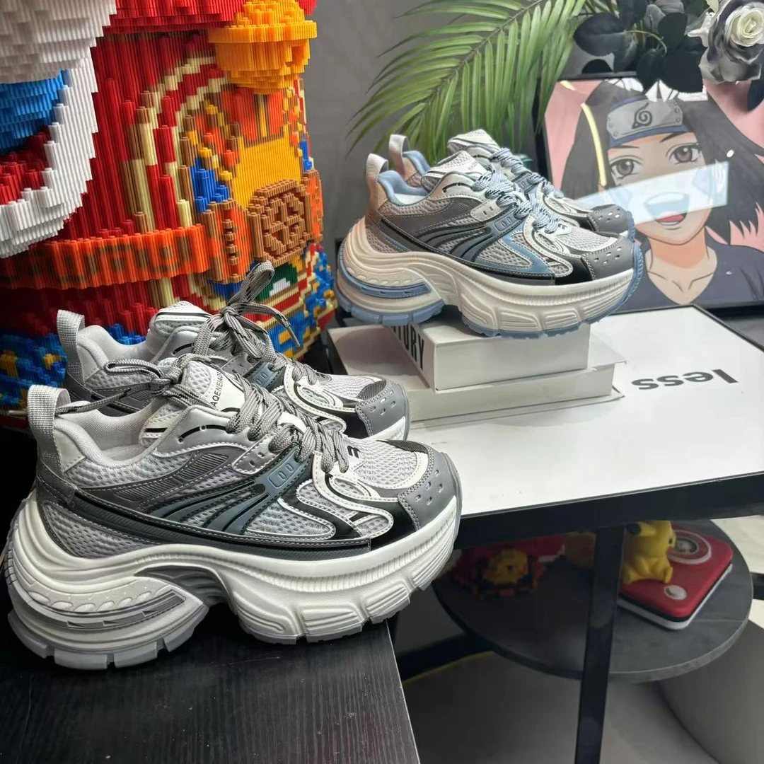 【飘飘】实体轻奢“花漾”新款软底超轻厚底增高百搭休闲鞋-2025-18