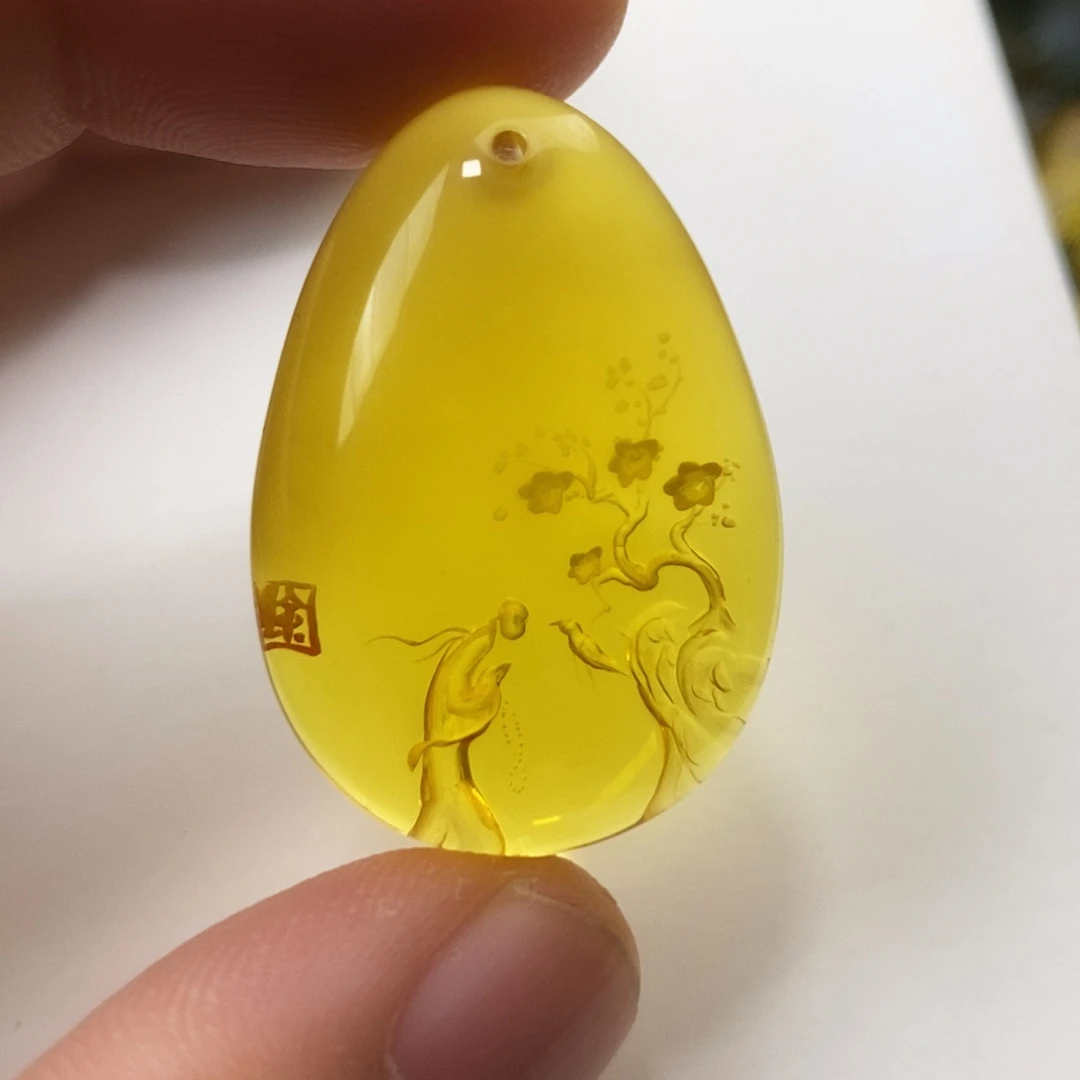 金珀未镶嵌吊坠(不含链)