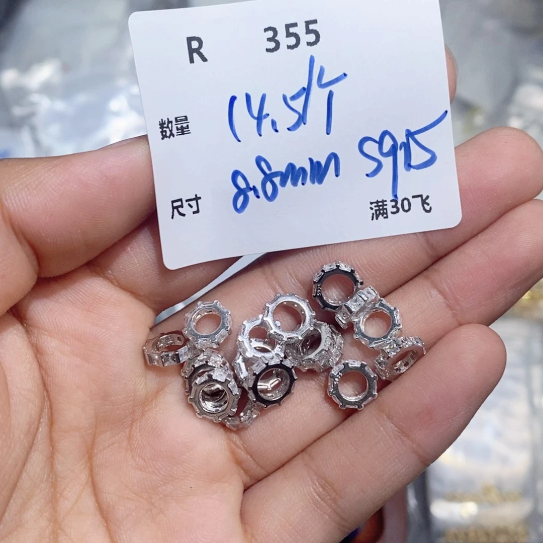 银S925镶嵌颈饰水晶R355