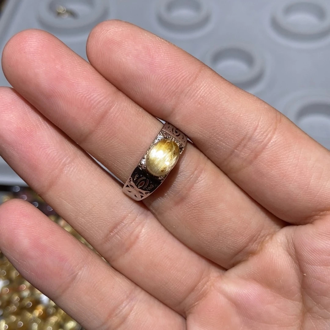 未镶嵌手链水晶钛晶戒指