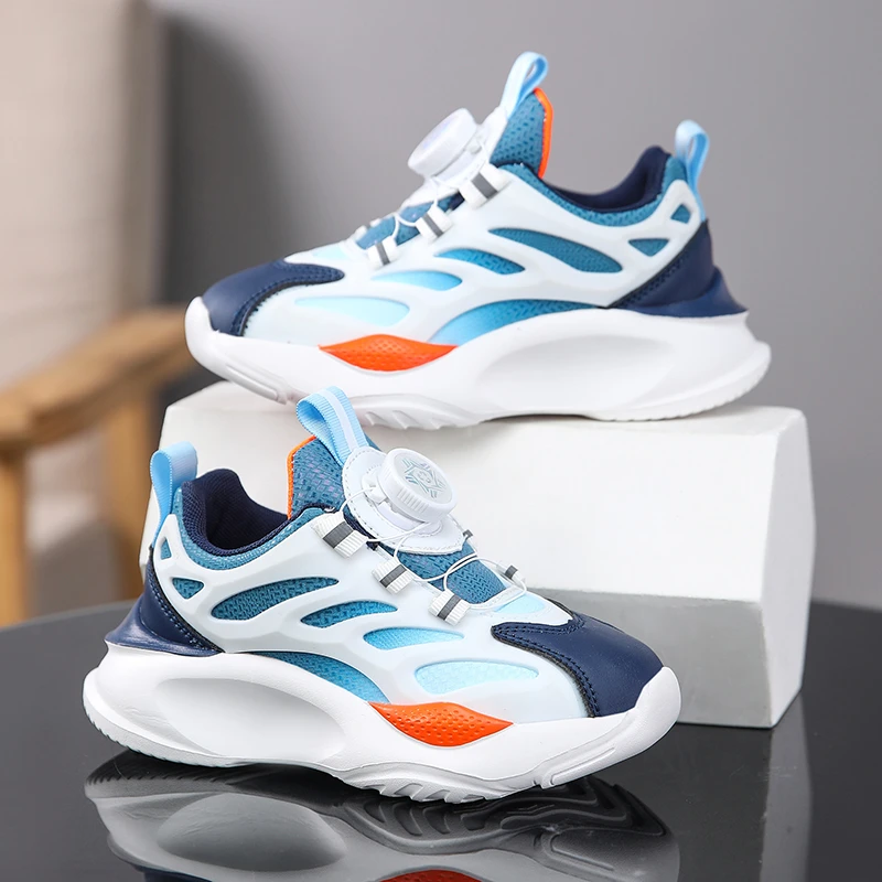 儿童运动鞋2025春季新款男童篮球鞋潮流百搭休闲鞋女童学生小白鞋