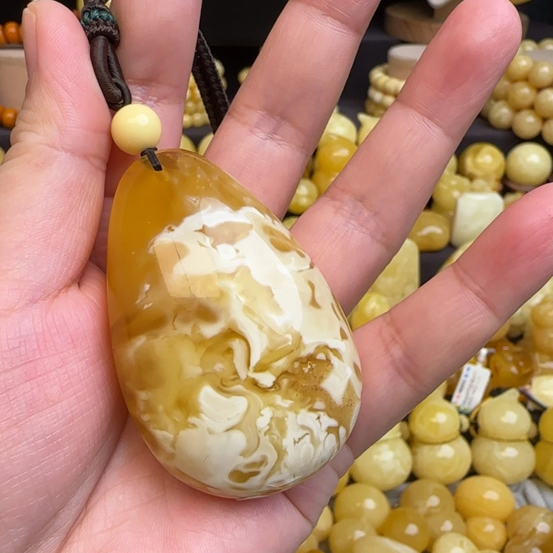 慢***蜜蜡未镶嵌套链蜜蜡
