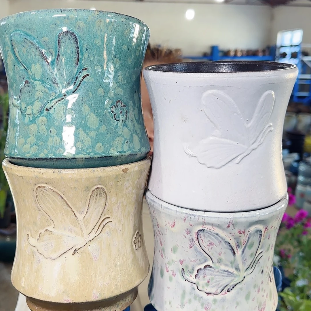 紫砂花盆高15口15