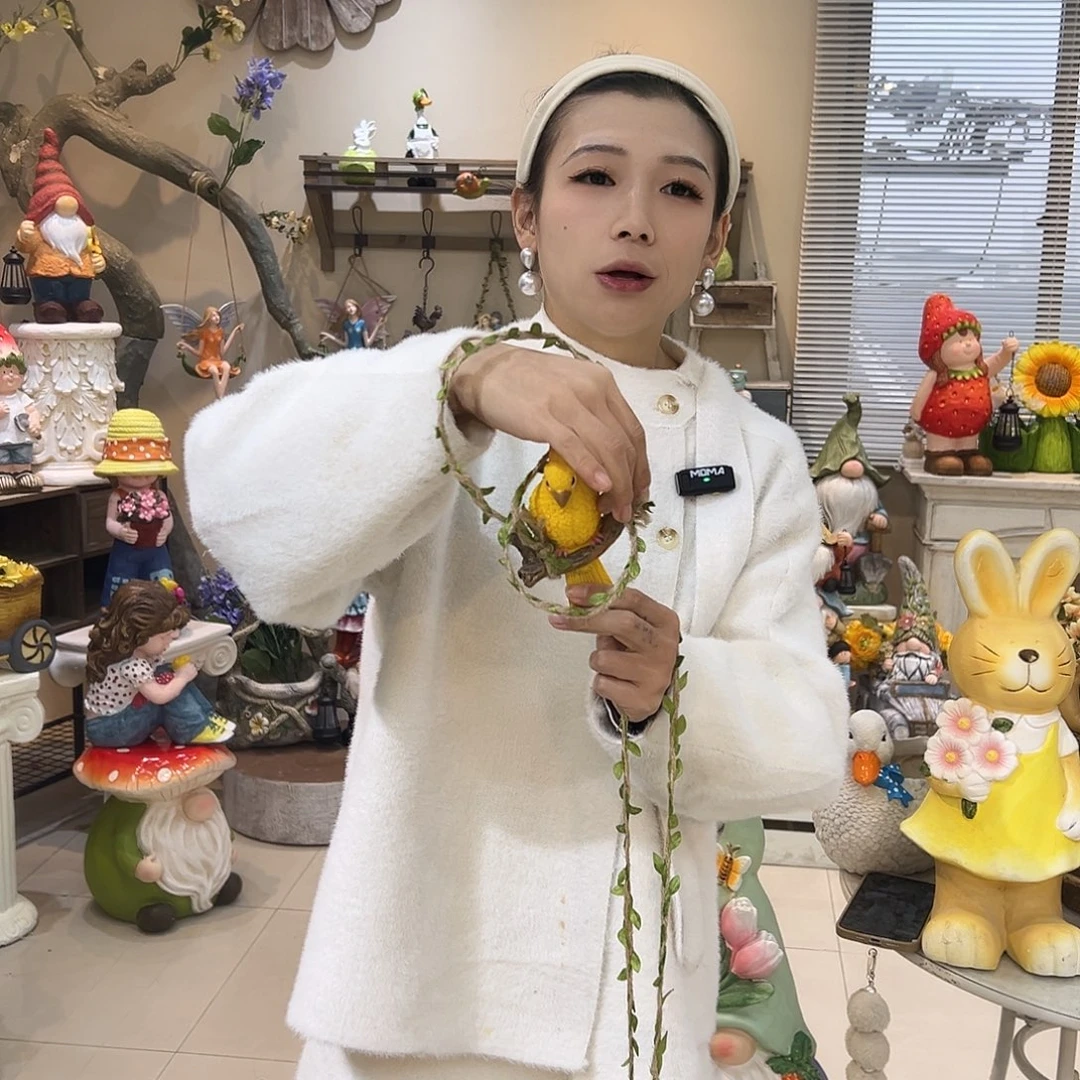 花园摆件红红火火