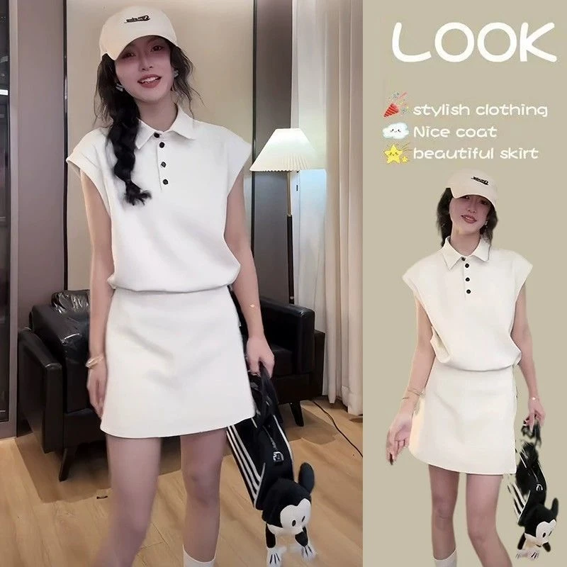 小个子polo领套装2025夏季新款夏装搭配一整套时髦今年流行女装