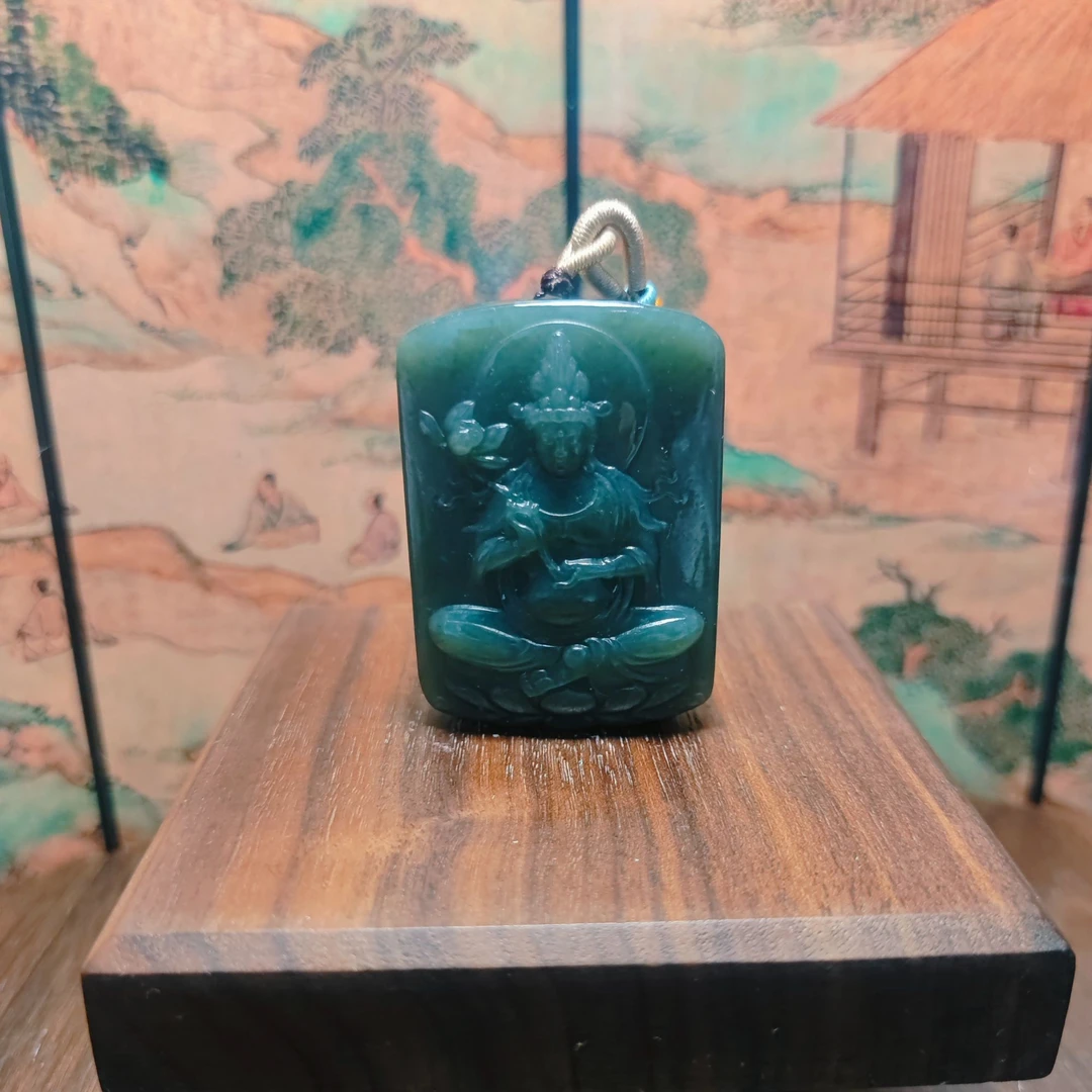 K和田玉观音吊坠1631