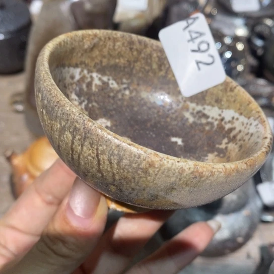 柴烧裸烧纯手工制作瑕疵瑕疵