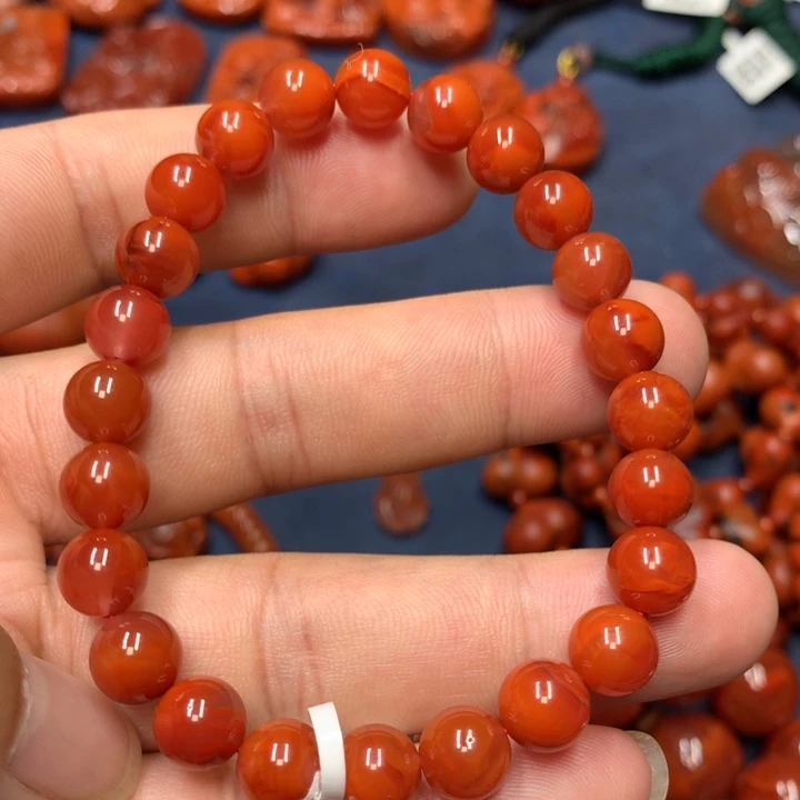 手串未镶嵌南红玛瑙8+m m