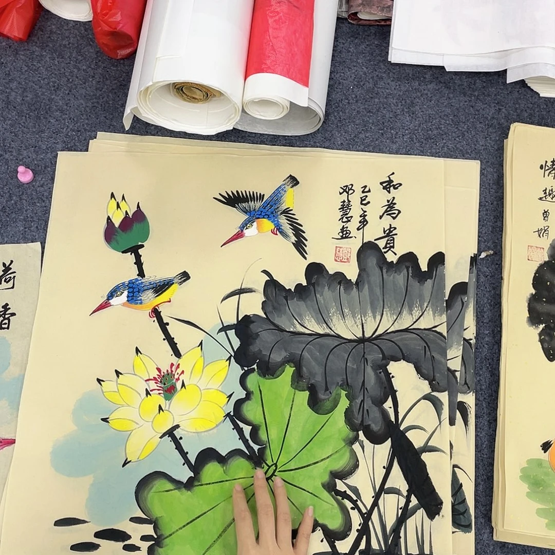 国画作品小姐姐放漏…