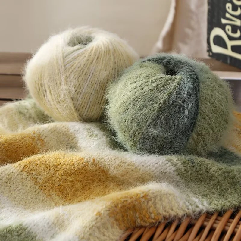 雪宝同款羊毛混纺冬季毛线手工编织 diy围巾帽子护耳帽中粗线