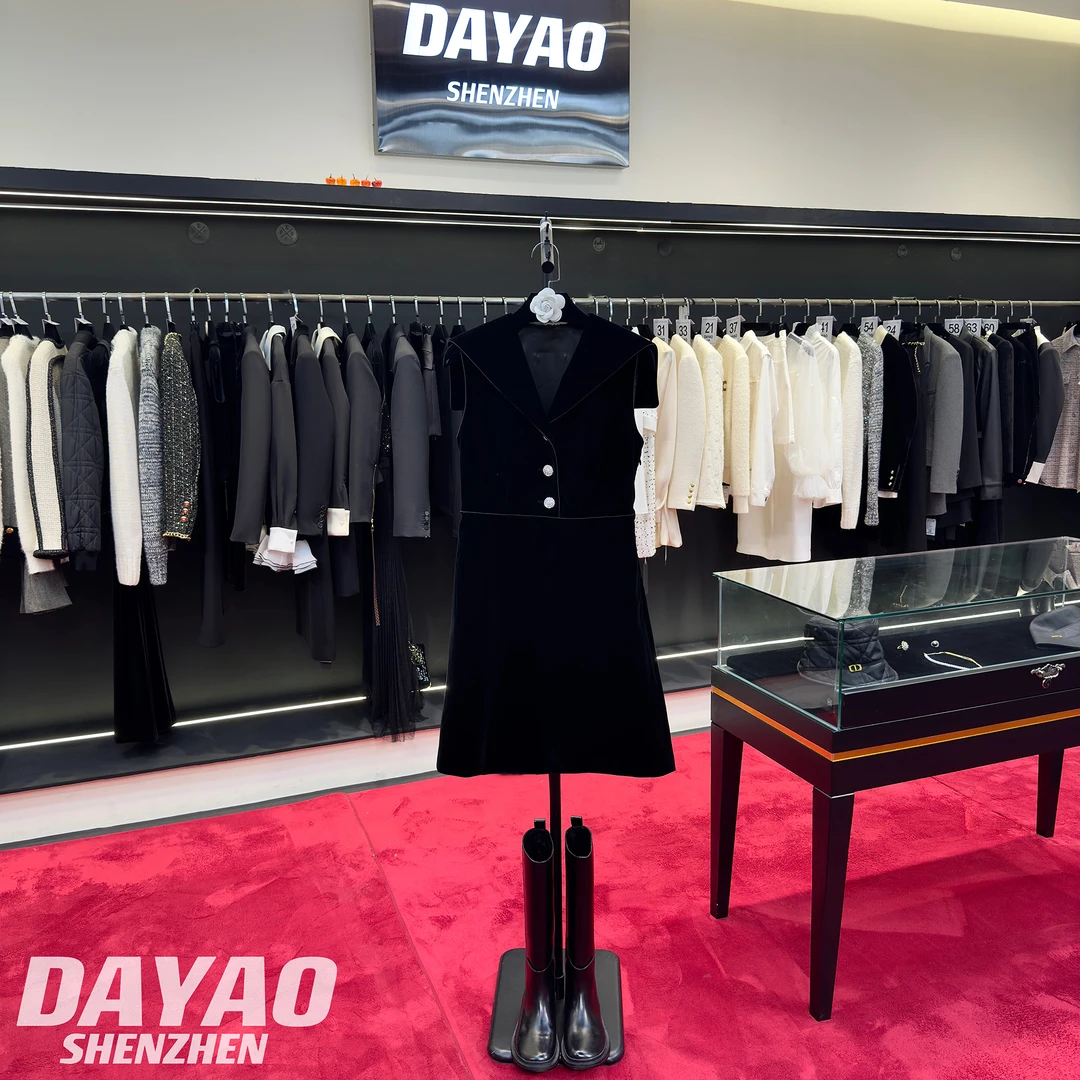 「DAYAO」25s早秋时尚名媛无袖设计感连衣裙轻奢高端女装WY24279