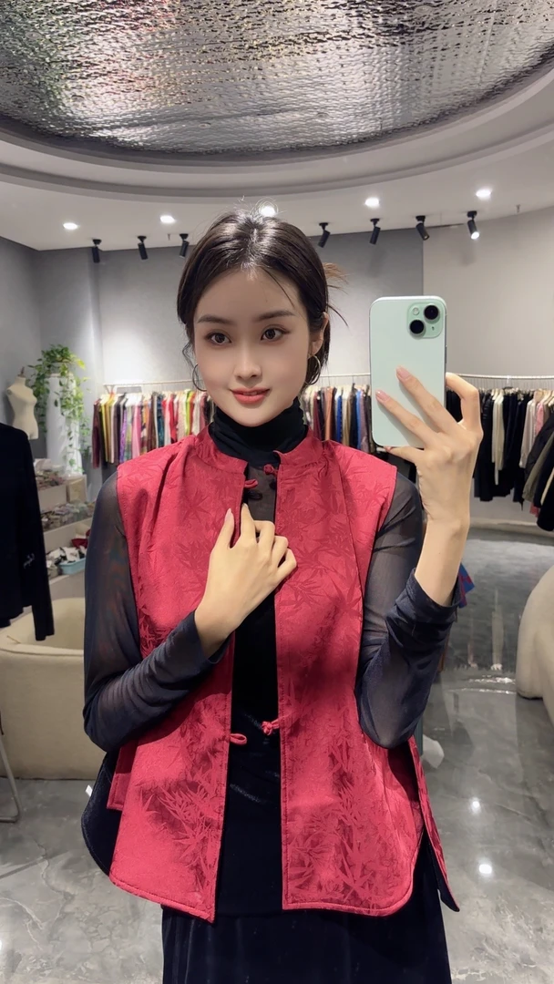 年款国风两穿马甲