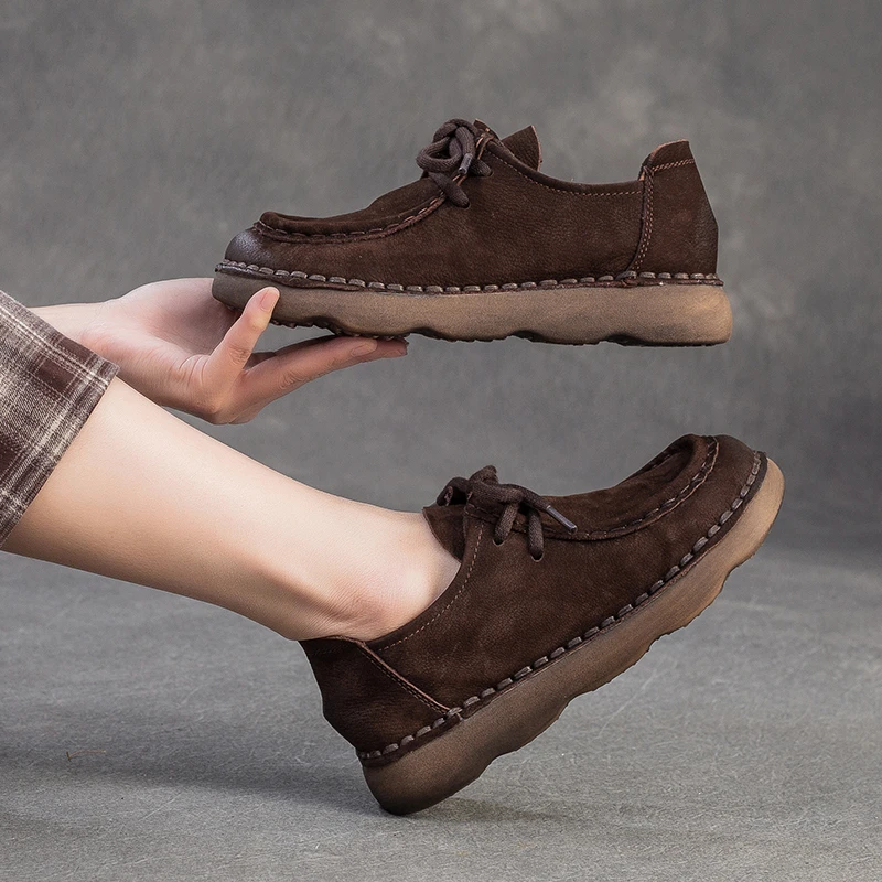 软底平底休闲单鞋女真皮2025新款秋季百搭运动板鞋舒适皮鞋通勤潮