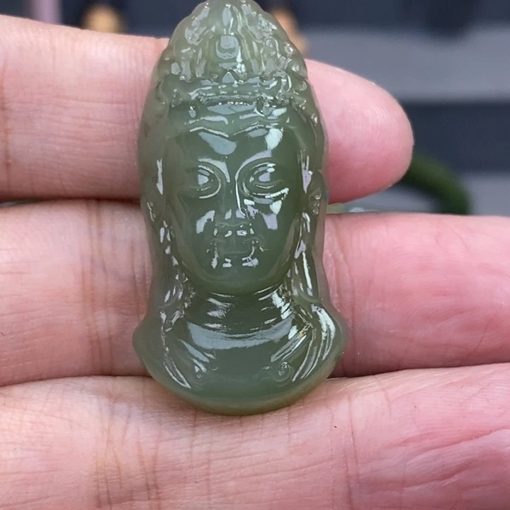 和田玉颈饰未镶嵌雪*糕