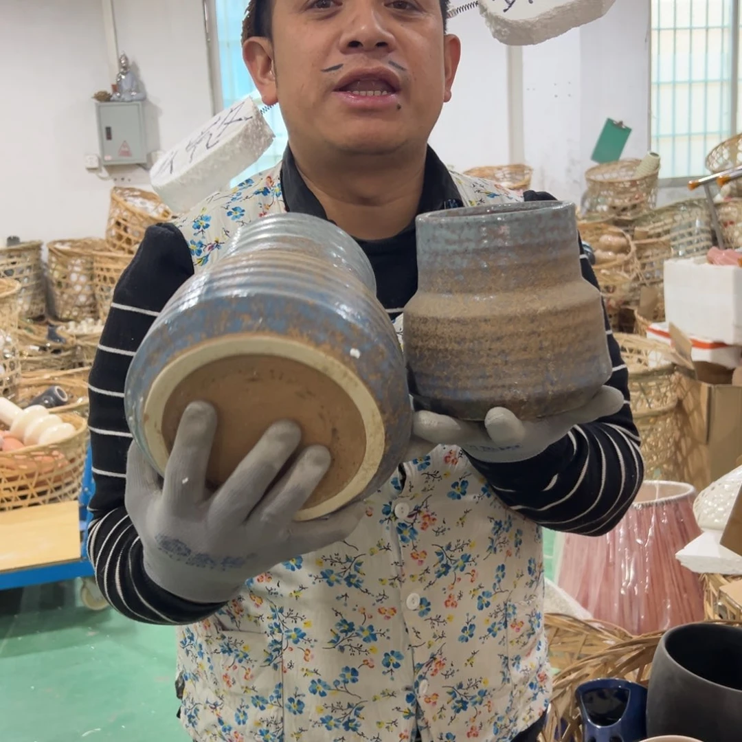 摆件199 号高中低温陶瓷工艺瓶（部分微瑕）