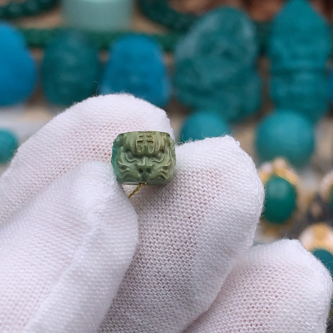 未镶嵌绿松石珠宝奇石8.8mm