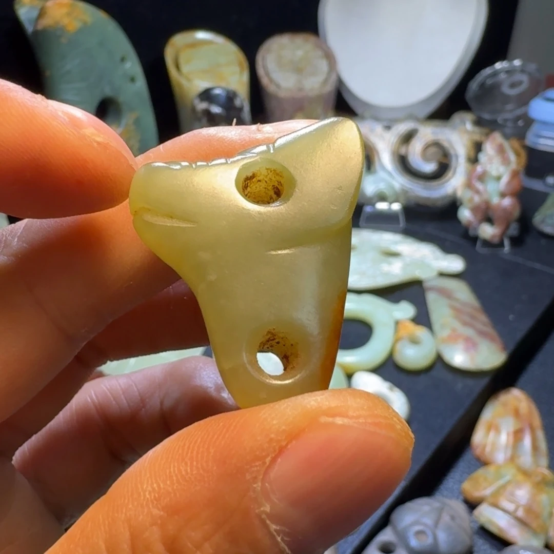 极***A玉玉摆件权仗器型
