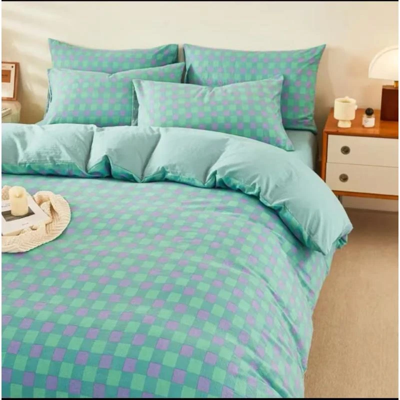 【被套四件套】色织水洗棉夏被家用夏被夏凉被空调被凉感被学生宿