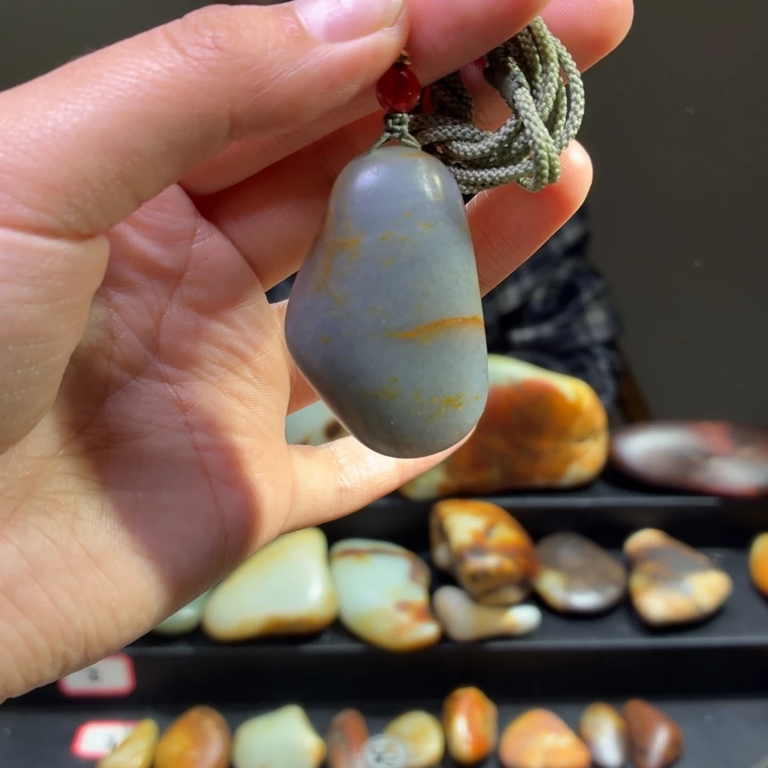 和田玉未镶嵌挂件38