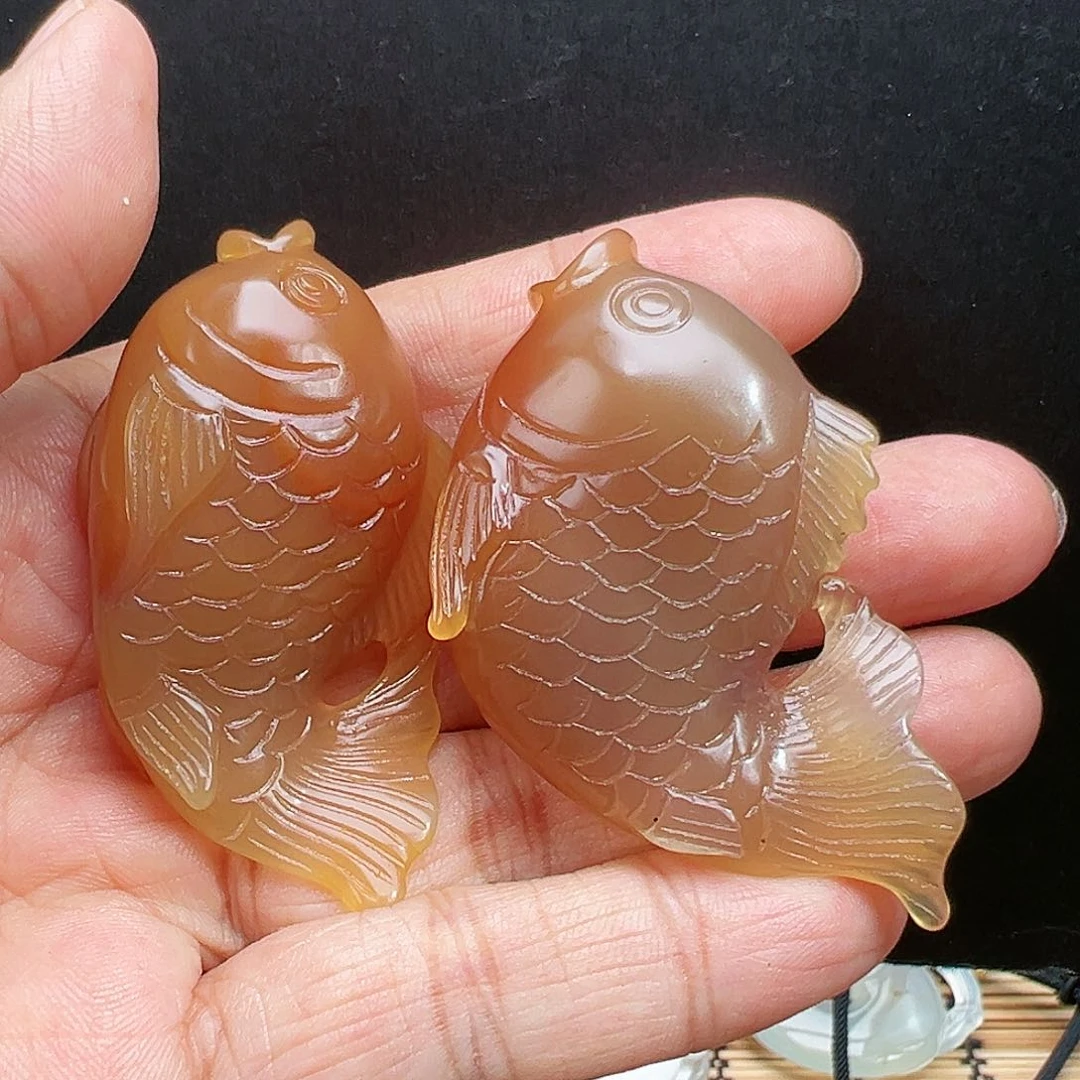 玛瑙/玉髓珠宝半成品未镶嵌随机2发一