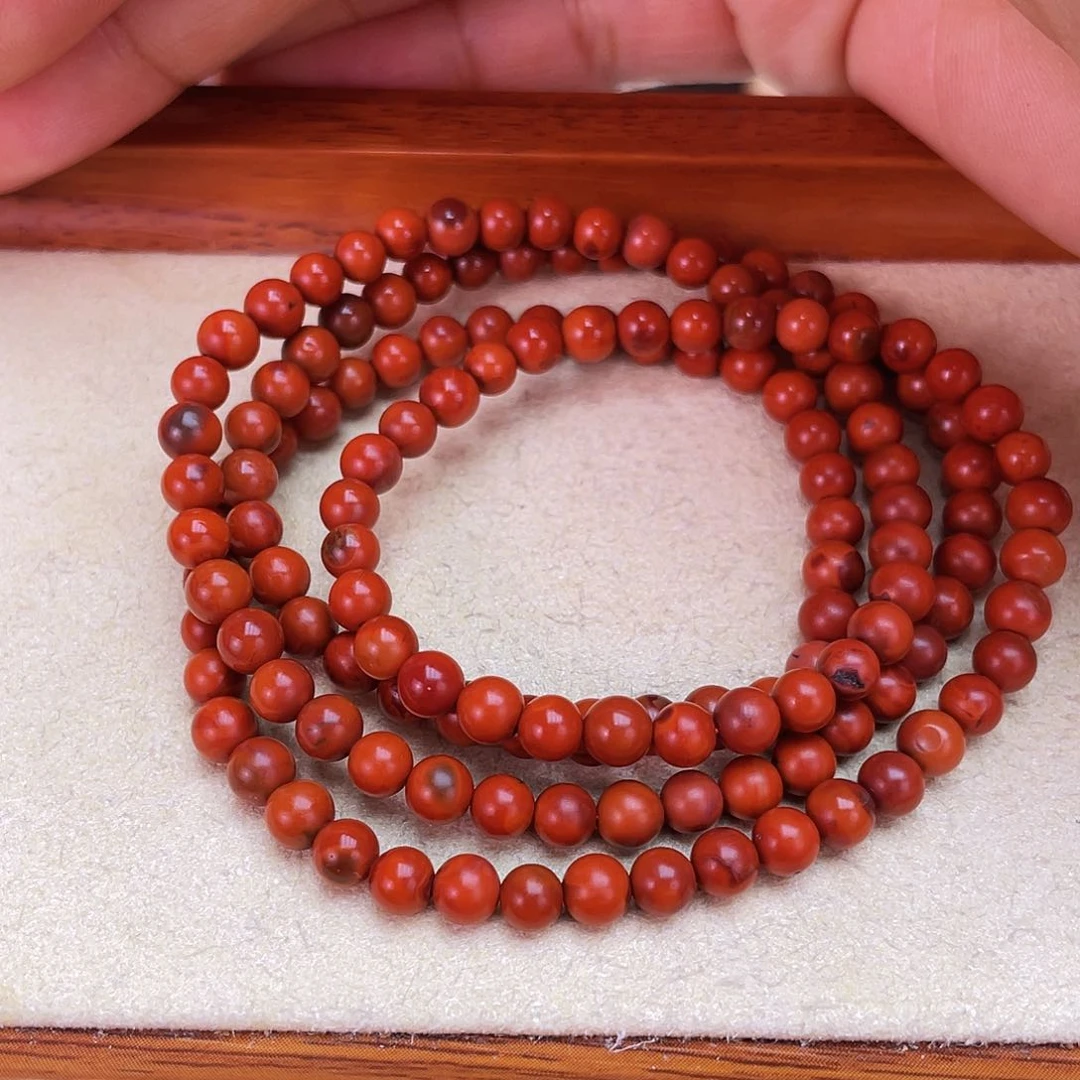 南红玛瑙手链未镶嵌