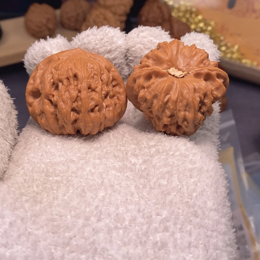 文玩核桃把件走色快速系列42尺平谷凹底A421