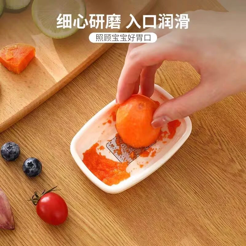 进口姜蒜研磨器家用婴儿辅食山葵芥末磨泥器磨姜末蒜泥磨蒜器