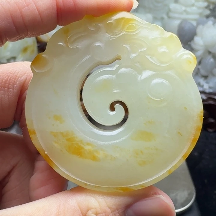 和田玉挂件未镶嵌三*