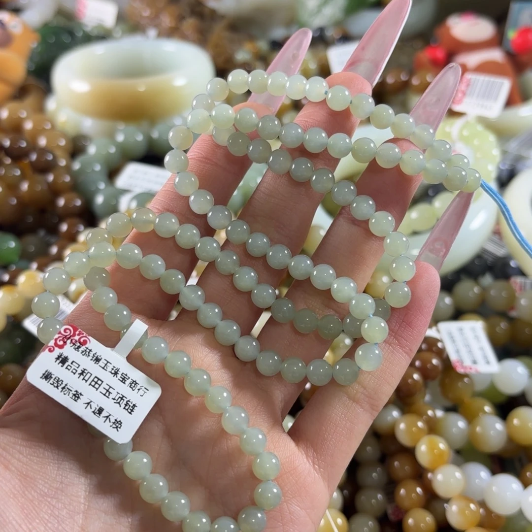 和田玉未镶嵌手链224