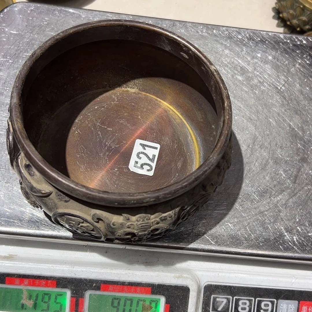 家*宝微瑕疵黄铜摆件工艺品