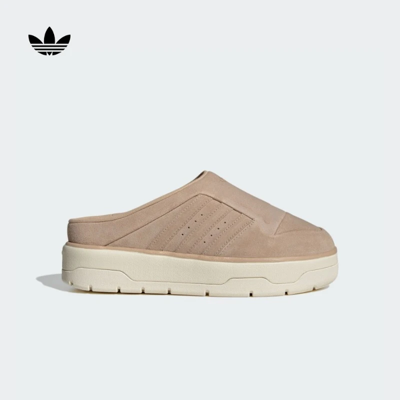 阿迪达斯官方三叶草女经典拖鞋穆勒鞋RIVALRY MULE JH9608
