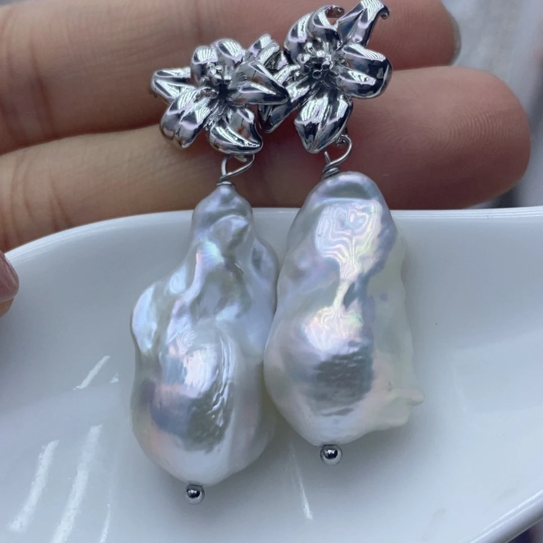 耳饰未镶嵌淡水珍珠