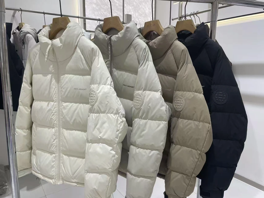 国标羽绒服绒子男士新款羽绒服立领韩版休闲小面包服短款羽绒外套