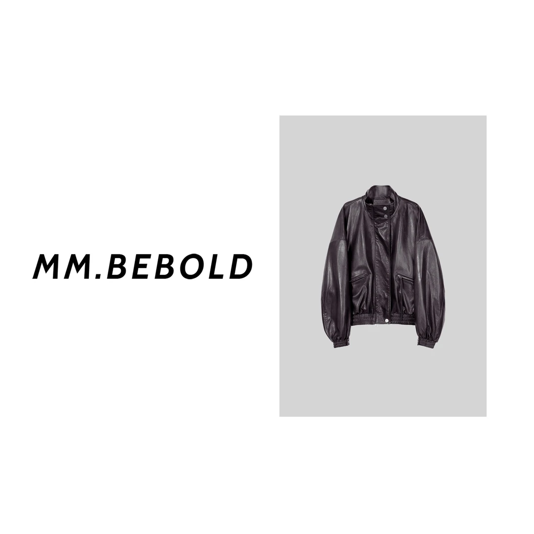 【大大-精选】复古时尚机车皮外套MKF24171